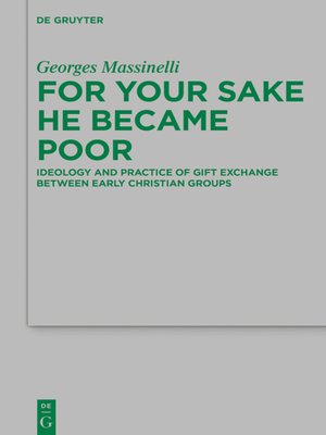 cover image of For Your Sake He Became Poor